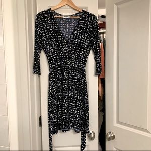 Leota A-Line Faux Wrap Dress